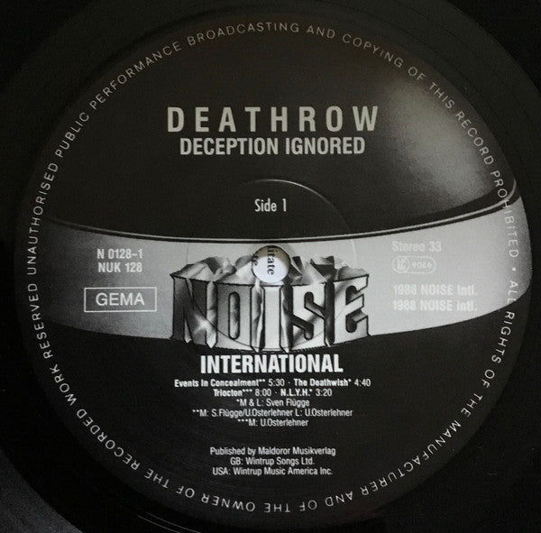 Deathrow | Deception Ignored (12" Album)