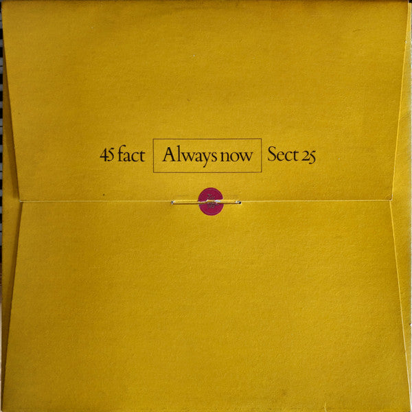 Section 25 | Always Now (12" Album)