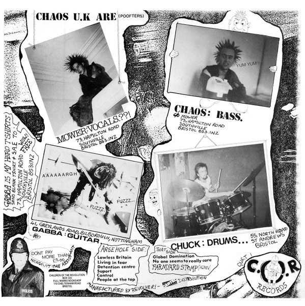 Chaos U.K | Short Sharp Shock ( 12" Album)