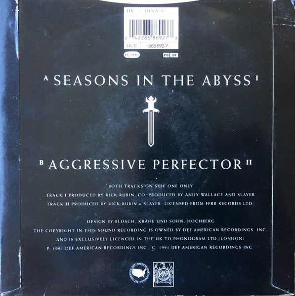 Slayer | Seasons In The Abyss (7" single)