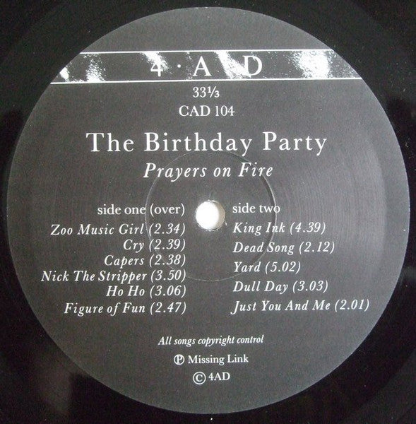 The Birthday Party | Prayers On Fire (12" LP)
