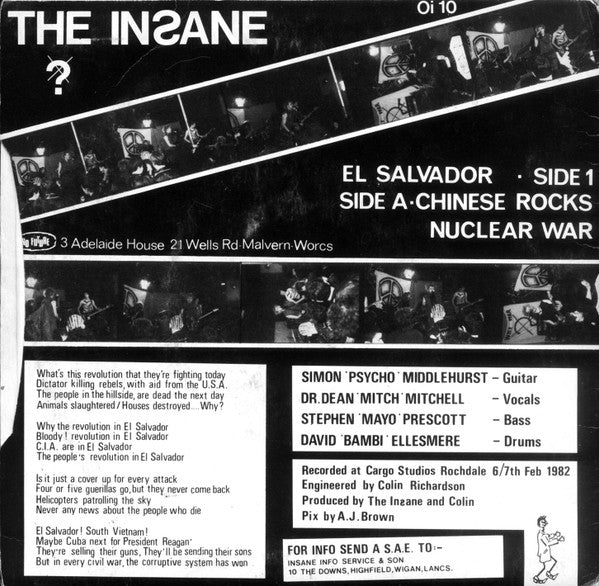 The Insane | El Salvador (7" single)