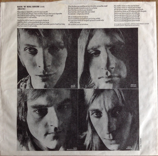 David Bowie | The Rise And Fall Of Ziggy Stardust And The Spiders From Mars (12" album)