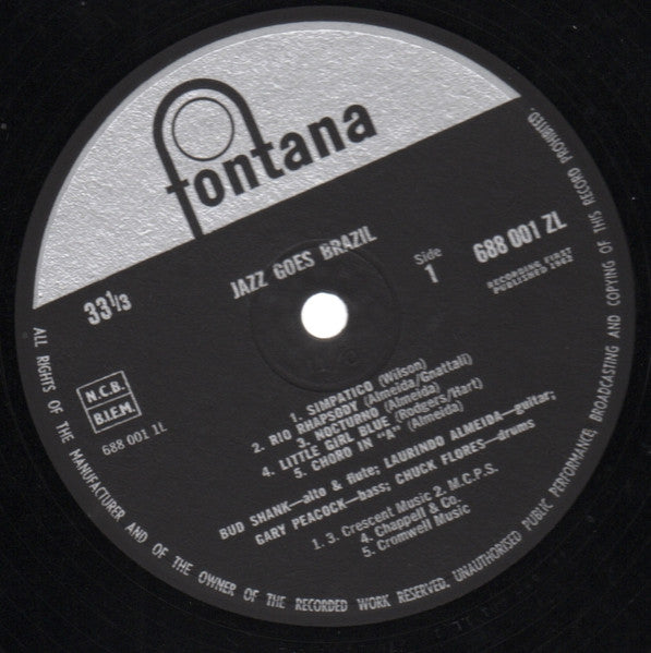 Laurindo Almeida & Bud Shank | Jazz Goes Brazil (12" album)