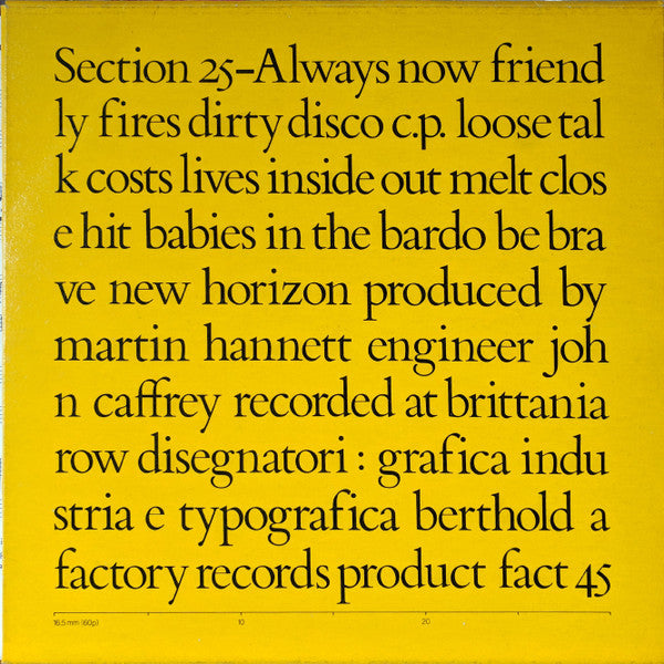 Section 25 | Always Now (12" Album)