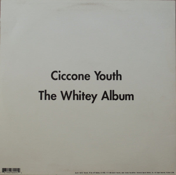Ciccone Youth | The Whitey Album (12" album)