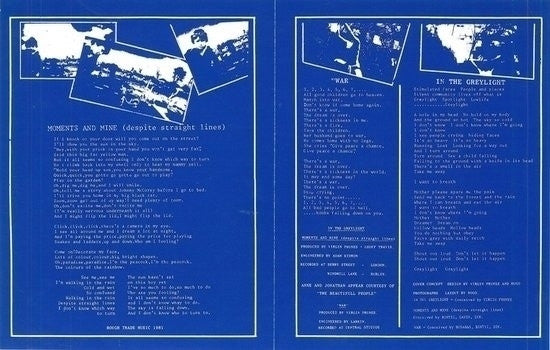 Virgin Prunes | Moments And Mine (Despite Straight Lines) (7" single)