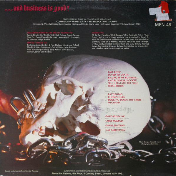 Megadeth | Killing Is My Business... And Business Is Good! (12" Album)