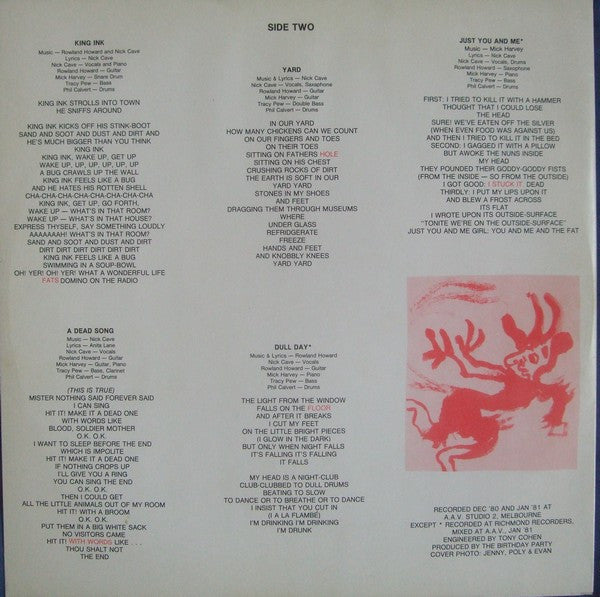 The Birthday Party | Prayers On Fire (12" LP)