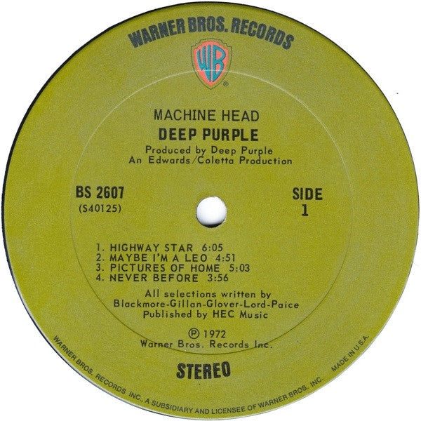 Deep Purple | Machine Head (12" Album)