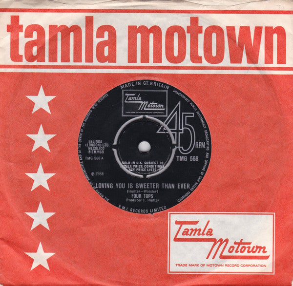 Four Tops | Loving You Is Sweeter Than Ever (7 inch single)
