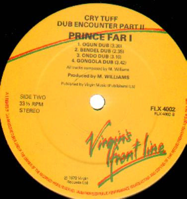 Prince Far I | Cry Tuff Dub Encounter Part 2 (12" Album)