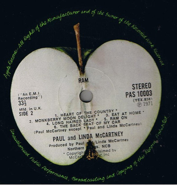 Paul And Linda McCartney | Ram (12 inch LP)