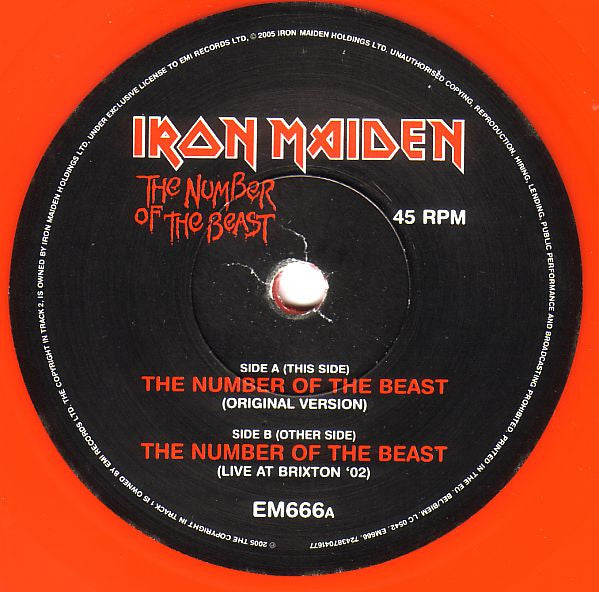 Iron Maiden | The Number Of The Beast (7" single)
