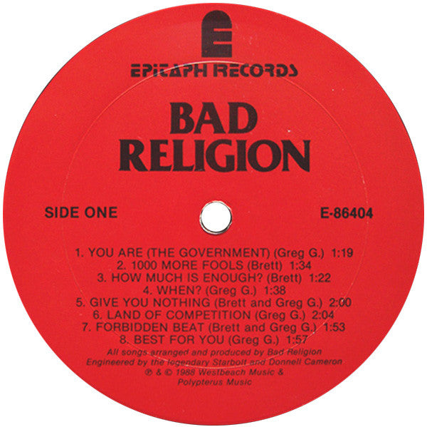 Bad Religion | Suffer (12" album)