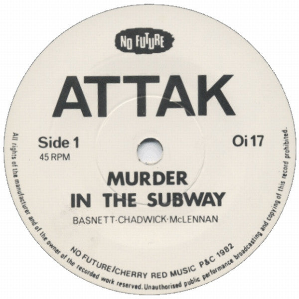 Attak | Murder In The Subway / Future Dreams (7" single)
