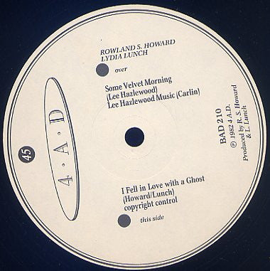 Rowland S. Howard / Lydia Lunch | Some Velvet Morning (12" single)
