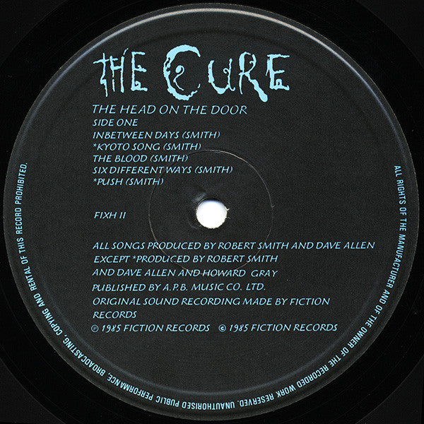 The Cure | The Head On The Door (12" album)