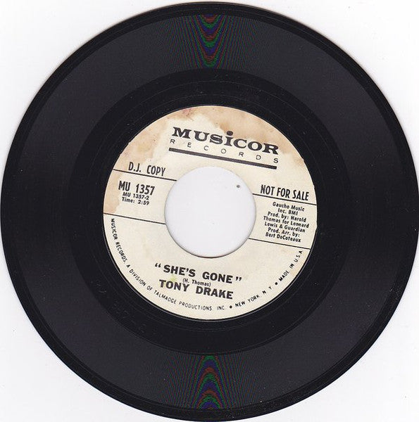 Tony Drake | Let's Play House / She's Gone (7" single)