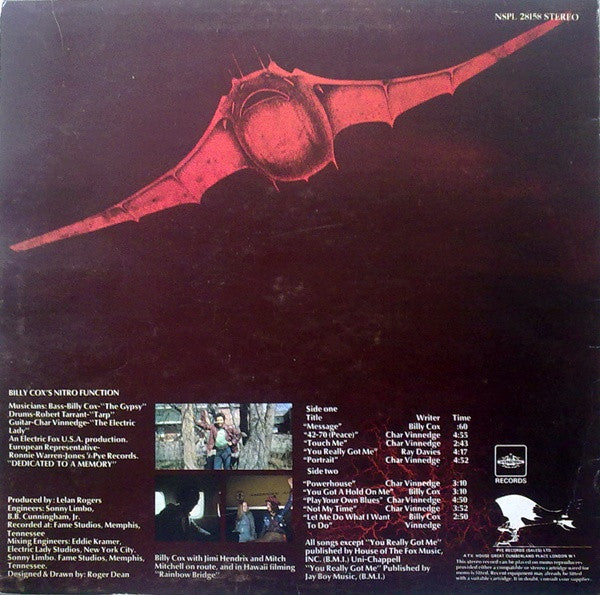 Billy Cox's Nitro Function | Nitro Function (12" album)