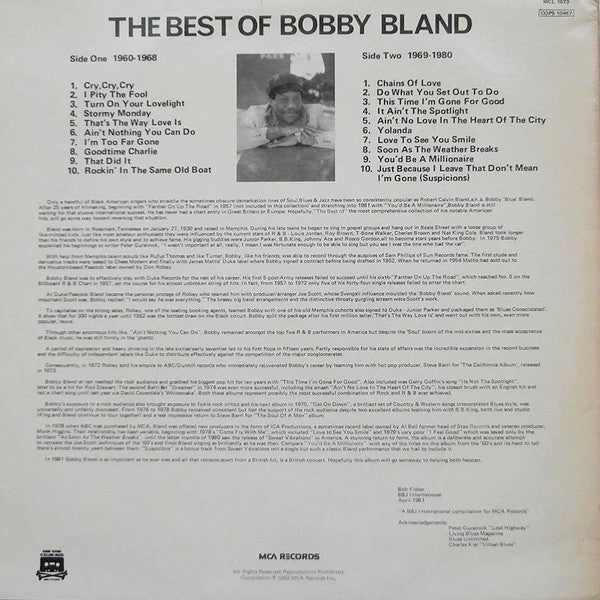 Bobby Bland | The Best Of Bobby Bland (12" album)