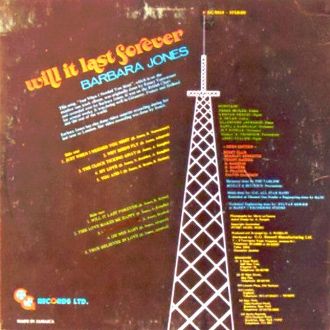 Barbara Jones | Will It Last Forever (12" Album)