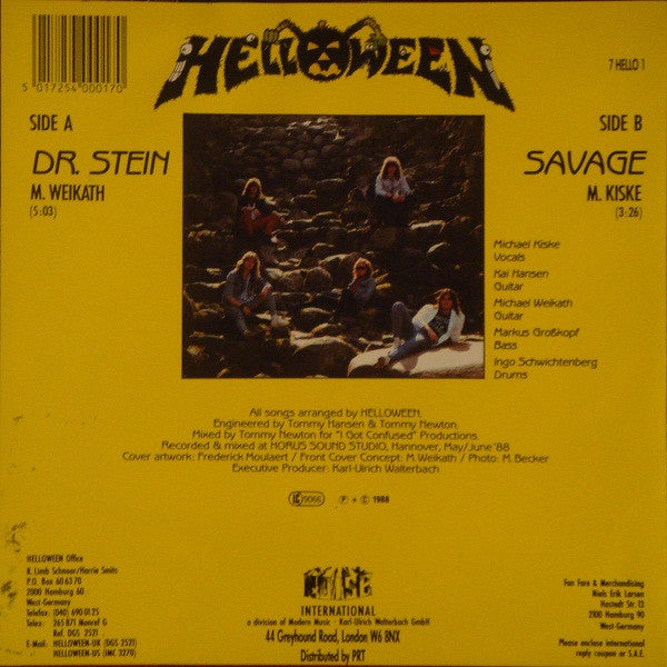 Helloween | Dr. Stein (7" single)