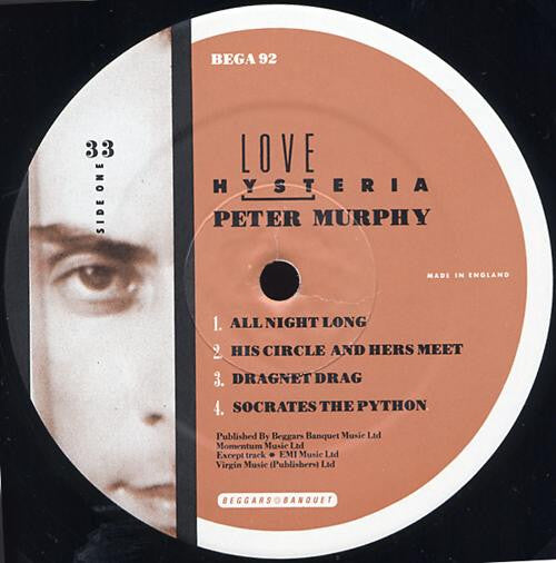Peter Murphy | Love Hysteria (12" album)