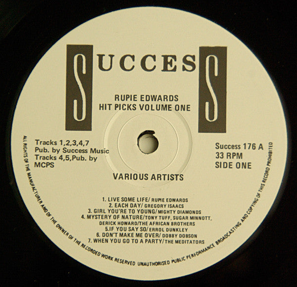 Rupie Edwards | Hit Picks Volume 1 (12" Album)
