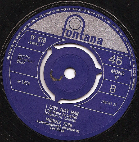 Michele Torr | Only Tears Are Left For Me (Ce Soir Je T'Attendais) (7" single)