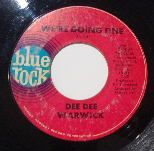 Dee Dee Warwick | We're Doing Fine (7 inch single)