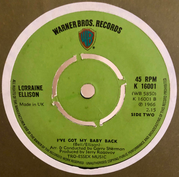 Lorraine Ellison | Stay With Me (7 inch single)