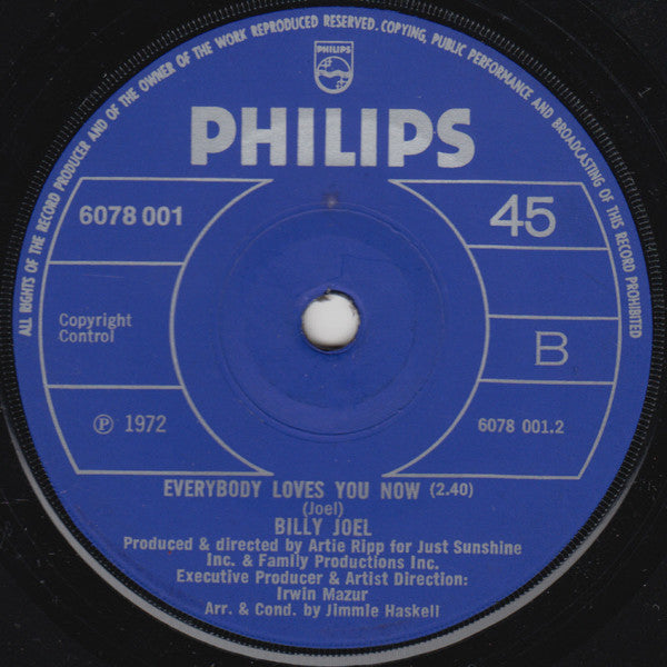 Billy Joel | She's Got A Way / Everybody Loves You Now (7" single)