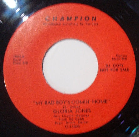 Gloria Jones | My Bad Boy's Comin' Home / Tainted Love (7" single)