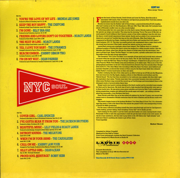 Various | New York City Soul (12" album)