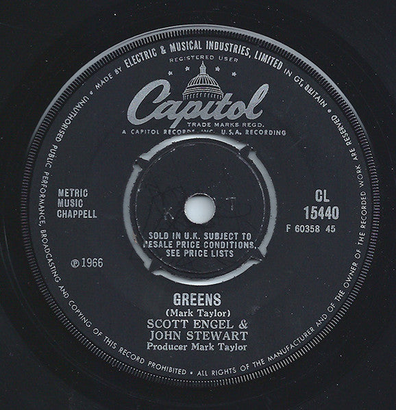 Scott Engel & John Stewart | I Only Came To Dance With You (7 inch single)