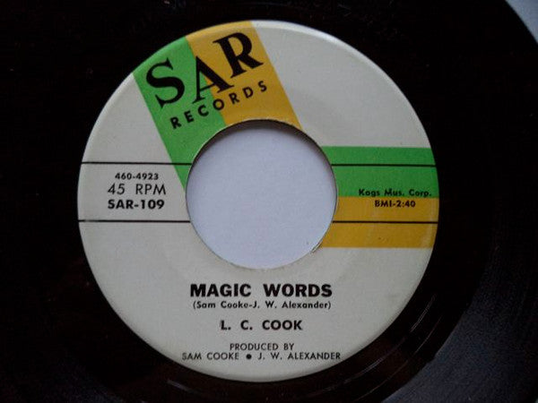 L.C. Cook | Teach Me / Magic Words ( 7" single)