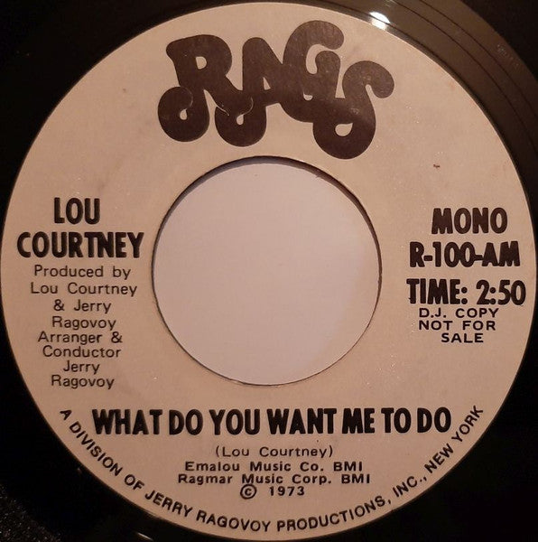Lou Courtney | What Do You Want Me To Do (7" single)