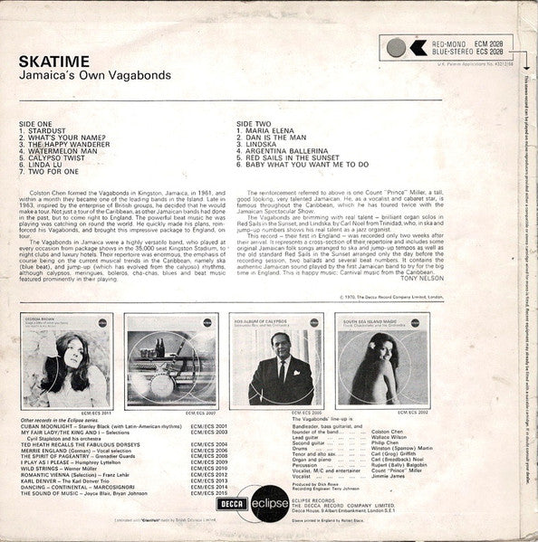Jamaica's Own Vagabonds | Skatime (12" Album)