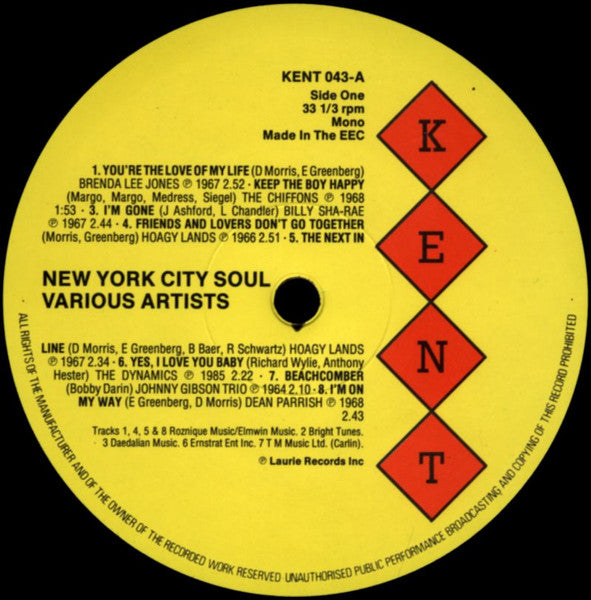 Various | New York City Soul (12" album)