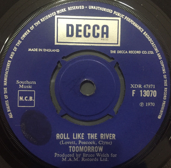 Toomorrow | I Could Never Live Without Your Love (7" single)
