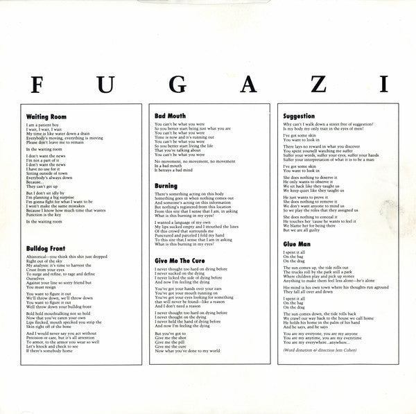 Fugazi | Fugazi (12" album)
