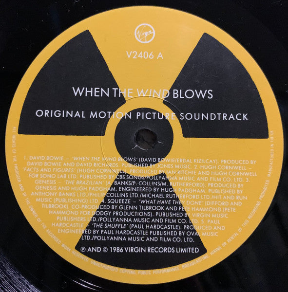 Various | When The Wind Blows (Original Motion Picture Soundtrack)(12" album)