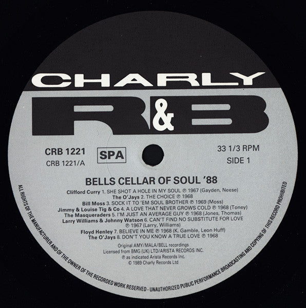 Various | Bell's Cellar Of Soul '89 (12" album)