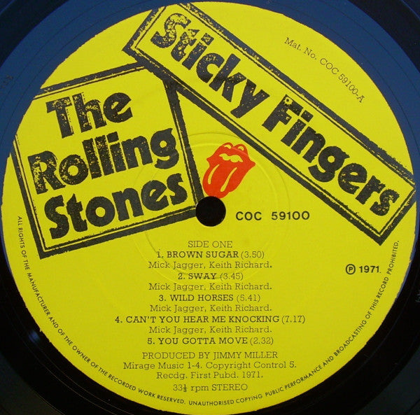 The Rolling Stones | Sticky Fingers (12" Album)