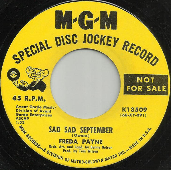 Freda Payne | You've Lost That Loving Feeling / Sad, Sad September (7" single)