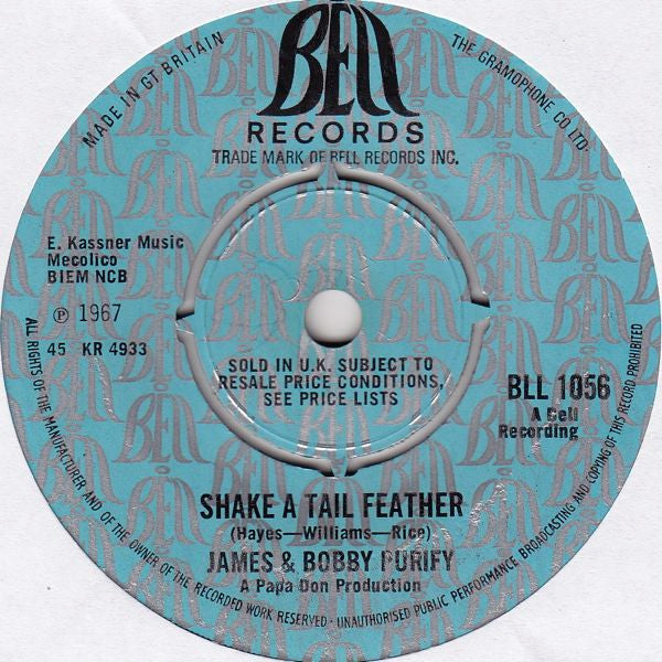 James & Bobby Purify | Let Love Come Between Us (7 inch single)