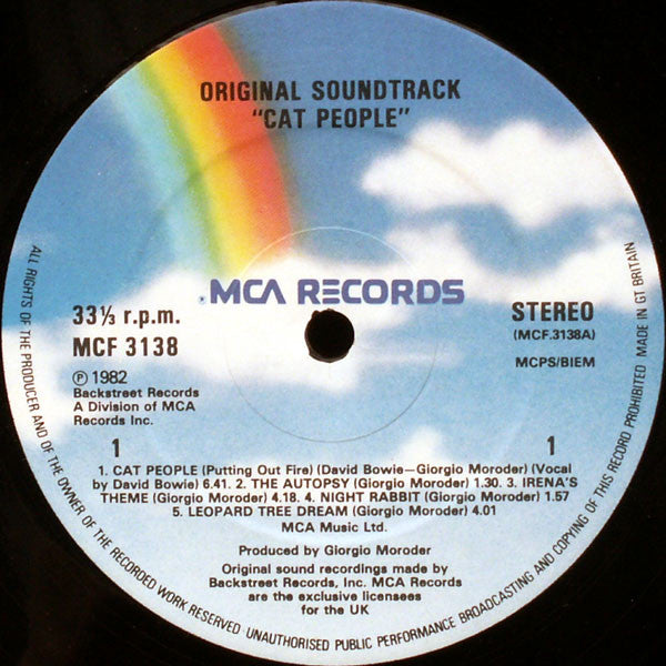 Giorgio Moroder | Cat People (Original Soundtrack) (12" album)