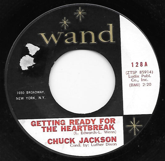 Chuck Jackson | Getting Ready For The Heartbreak ( 7 inch record)