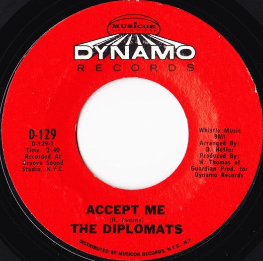 The Diplomats | Accept Me / Your Love Is A Shelter (7" single)
